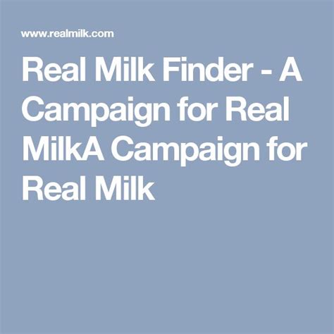 For goat milk and other farm products, check the website. . Real milk finder